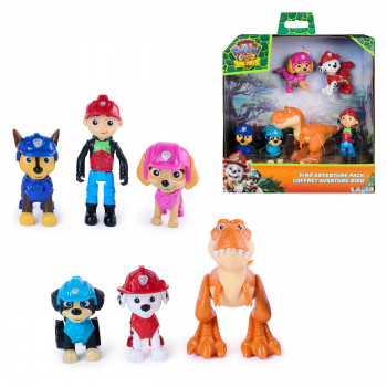 SPINMASTER Paw Patrol: The Dino Movie - Dino Adventure sada figúrok, balenie 6 ks