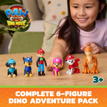 SPINMASTER Paw Patrol: The Dino Movie - Dino Adventure sada figúrok, balenie 6 ks