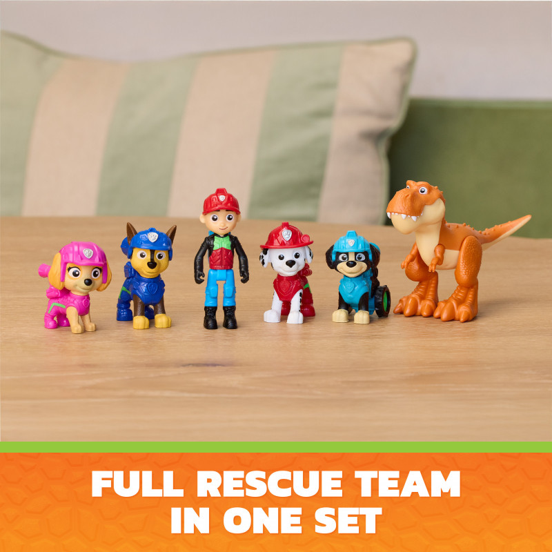 SPINMASTER Paw Patrol: The Dino Movie - Dino Adventure sada figúrok, balenie 6 ks