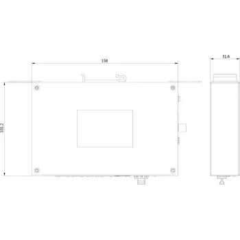 Hikvision Pro Series DS-3T0506HP-E/HS neřízený PoE switch, 6-portový, 4 PoE, 60W budget