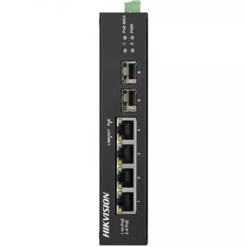 Hikvision Pro Series DS-3T0506HP-E/HS neřízený PoE switch, 6-portový, 4 PoE, 60W budget
