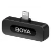 BOYA BY-V1 V2.0 ultra kompaktný 2,4GHz bezdrôtový mikrofón pre Lightning zariadenia - 1TX+1RX