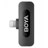 BOYA BY-V1 V2.0 ultra kompaktný 2,4GHz bezdrôtový mikrofón pre Lightning zariadenia - 1TX+1RX