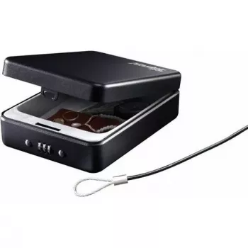 Master Lock Portable Personal Safe P005CEURBLKHRO - čierna, oceľ, 203 mm, 3-miestny číselný kombinovaný zámok