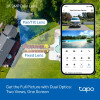 TP-LINK Tapo TC93D KIT V1 solárna bezpečnostná kamera - 2K QHD Pan/Tilt Wi-Fi kamera so solárnym panelom