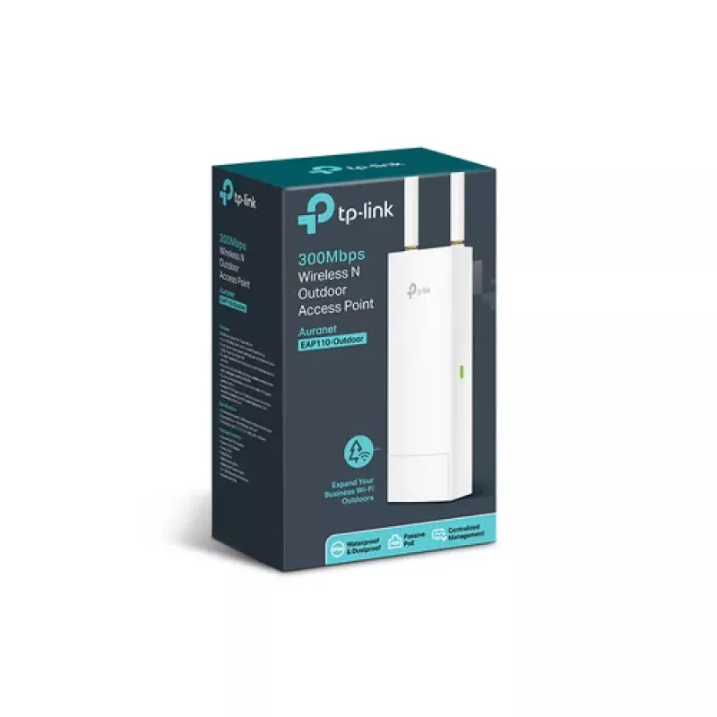 TP-Link EAP110-Outdoor vonkajší access point 300Mbps 2,4GHz pasívne PoE IP65