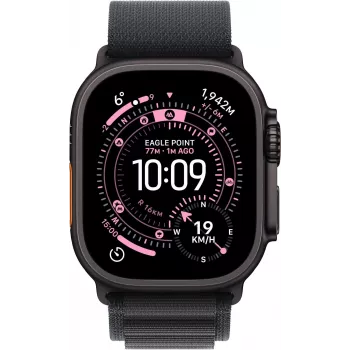 Apple Watch Ultra 3 GPS + Cellular 49mm Black Titanium puzdro s Black Alpine Loop - Medium MF0V4QR/A