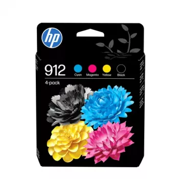 HP 912 Combo Pack, 4-balenie, čierna/azúrová/purpurová/žltá (6ZC74AE)