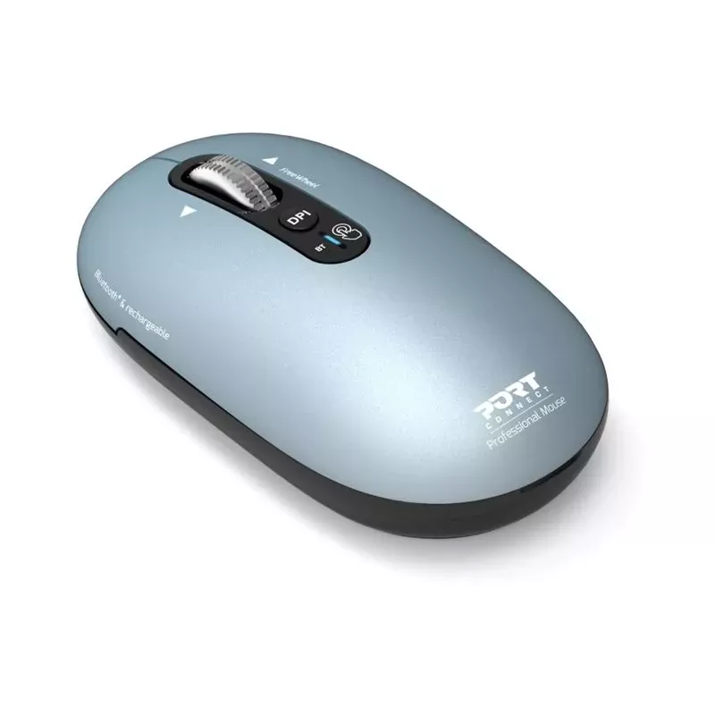 PORT Designs Pure MAC nabíjateľná Bluetooth myš - Storm Grey - 3200 DPI