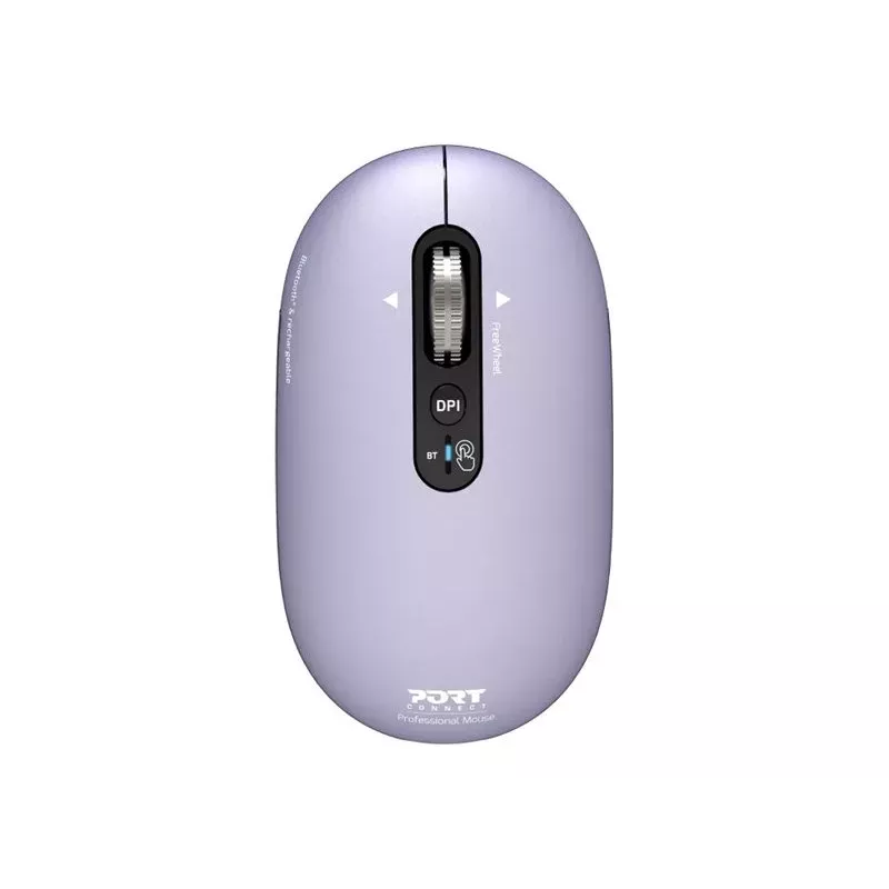 PORT Designs Pure MAC Iris nabíjateľná Bluetooth optická myš - čierna/sivá