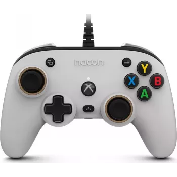 Nacon Compact Pro káblový ovládač pre Xbox Series X|S, Xbox One a PC - biela