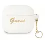 Guess GUA3LSCHSH puzdro na AirPods 3 biele silikón Charm Heart Collection
