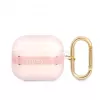 Guess GUA3HHTSP Strap Collection silikónové puzdro pre AirPods 3 - ružové