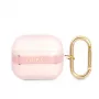 Guess GUA3HHTSP Strap Collection silikónové puzdro pre AirPods 3 - ružové