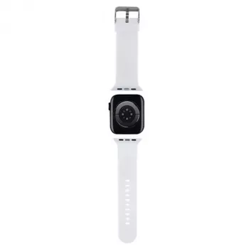Karl Lagerfeld 3D Rubber Karl Head náramok pre Apple Watch 38/40/41mm biely