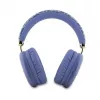 Guess Gcube Metallic Script Logo on-ear Bluetooth slúchadlá - fialové