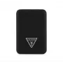 Guess Grained Triangle bezdrôtová power banka 5000mAh 15W USB-C MagSafe čierna