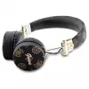 Guess Peony Script Round Shape bezdrôtové náhlavné slúchadlá s Bluetooth 5.3 a ENC (čierne)