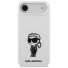 KARL LAGERFELD Silicone puzdro Karl Sketch & Logo MagSafe pre iPhone Air biela