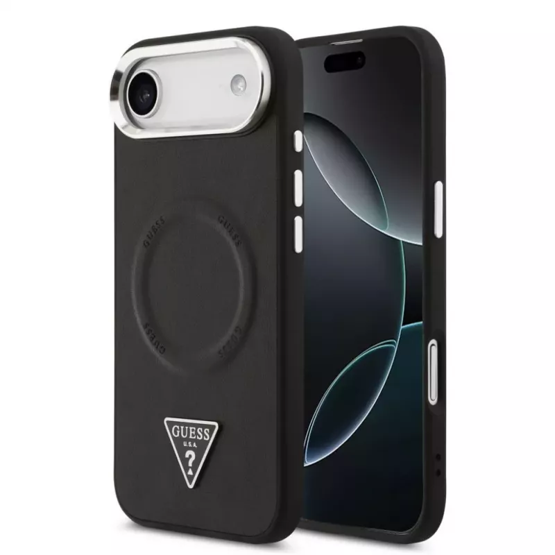 Guess puzdro Triangle Logo MagSafe pre iPhone Air - čierne