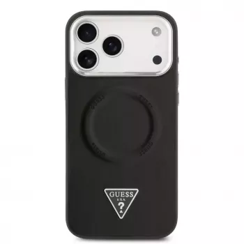 Guess puzdro Triangle Logo MagSafe pre iPhone 17 Pro Max (čierne)