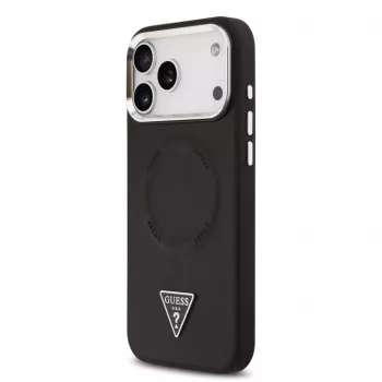 Guess puzdro Triangle Logo MagSafe pre iPhone 17 Pro Max (čierne)