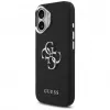 Guess Grained Big 4G Classic Logo puzdro pre iPhone 17, čierna