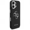 Guess Grained Big 4G Classic Logo puzdro pre iPhone 17, čierna