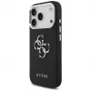 Guess Grained Big 4G Classic Logo puzdro pre Apple iPhone 17 Pro, čierna