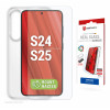 E.V.I. DISPLEX Real Glass MM + puzdro Samsung Galaxy S24/S25