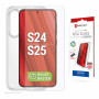 E.V.I. DISPLEX Real Glass MM + puzdro Samsung Galaxy S24/S25