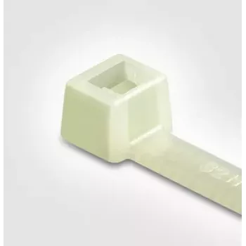 HellermannTyton T-Series káblová pásková s vnútorným ozubením, 140 mm x 2,5 mm, transparentná (prírodná), PA66, 100 ks (111-02319)