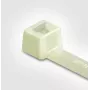 HellermannTyton T-Series káblová pásková s vnútorným ozubením, 140 mm x 2,5 mm, transparentná (prírodná), PA66, 100 ks (111-02319)