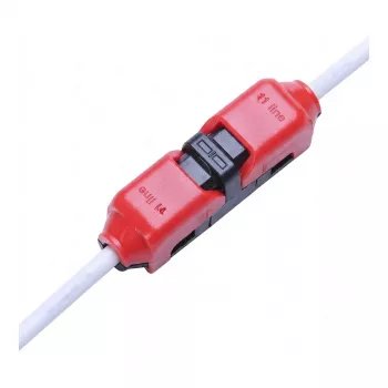 SYNERGY21 LED FLEX Strip Easy Connect I-Shape konektor pre 1 linku červený
