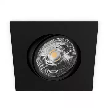 SYNERGY21 LED zabudované stropné svietidlo Helios čierne - štvorcové + otočné - teplá biela