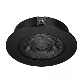 SYNERGY21 LED zabudované stropné svietidlo Helios čierne okrúhle neutrálna biela