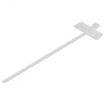 Synergy21 ALLNET 19zbh káblová spona s popisovým poľom, 100x2,5mm, balenie 100 ks, transparentná