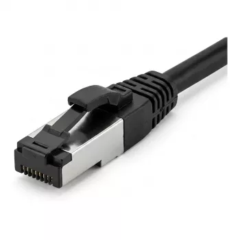 Synergy21 patch kábel RJ45, CAT8.1 2000MHz, 3m, čierny, S-STP (S/FTP), TPE/LSZH (SuperFlex), AWG26