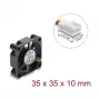 Delock axiálny ventilátor 12 V DC, 35 x 35 x 10 mm čierny