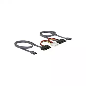 DELOCK SATA All-in-One kábel pre 2x HDD