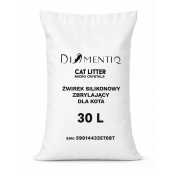 Diamentiq Micro Crystals silikónová hrudkujúca podstielka pre mačky, 30 l