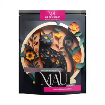 DNT MAU hus s králikom a malinami - suché krmivo pre kastrované mačky 700g