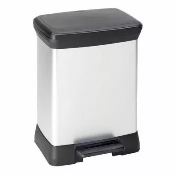 CURVER Deco Bin 30L pedálový odpadkový kôš Metallic Silver
