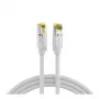 EFB-Elektronik RJ45 patch kábel Cat.6A S/FTP LSZH Draka UC900 TM31 biely 0,15m