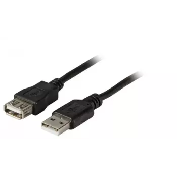 EFB Electronics USB predlžovací kábel - USB 2.0 Type-A konektor samec na konektor samica - 0,5 m - čierny