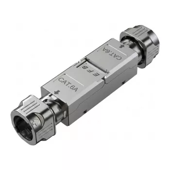 EFB Cat.6A/Cat.7/Cat.7A Slimline tienený keystone spojovací modul RJ45 samica na samicu