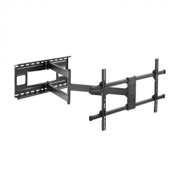 LogiLink plne pohyblivý nástenný držiak pre LCD-TV / zakrivené LCD-TV - oceľ - čierny - veľkosť obrazovky: 109-203 cm (43-80 palcov)