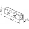 WAGO priechodný konektor pre 2773-2401, Push-in, max. 4 mm², 2 vodiče