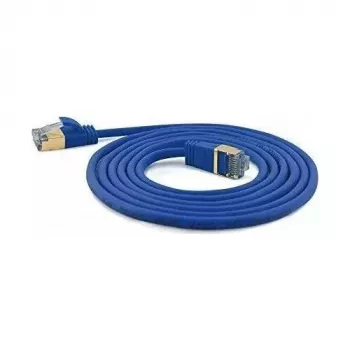 WANTEC extra tenký CAT7 SSTP patch kábel - 10 m - Cat7 - S/FTP (S-STP) - RJ-45 - RJ-45 - modrý
