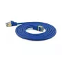 WANTEC extra tenký CAT7 SSTP patch kábel - 10 m - Cat7 - S/FTP (S-STP) - RJ-45 - RJ-45 - modrý